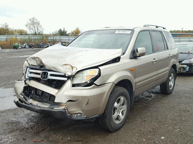 2HKYF186X6H506060 - 2006 HONDA PILOT EX TAN photo 2