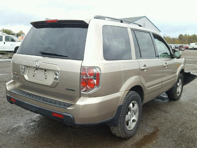 2HKYF186X6H506060 - 2006 HONDA PILOT EX TAN photo 4