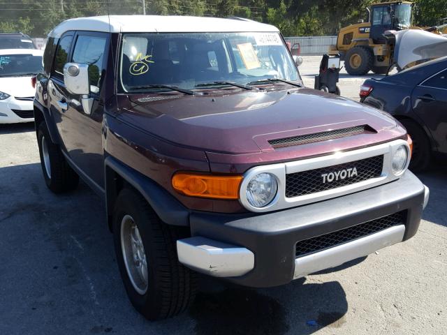 JTEZU11F270016808 - 2007 TOYOTA FJ CRUISER MAROON photo 1