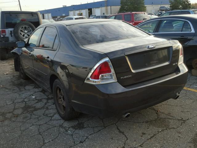 3FAFP07146R211026 - 2006 FORD FUSION BLACK photo 3