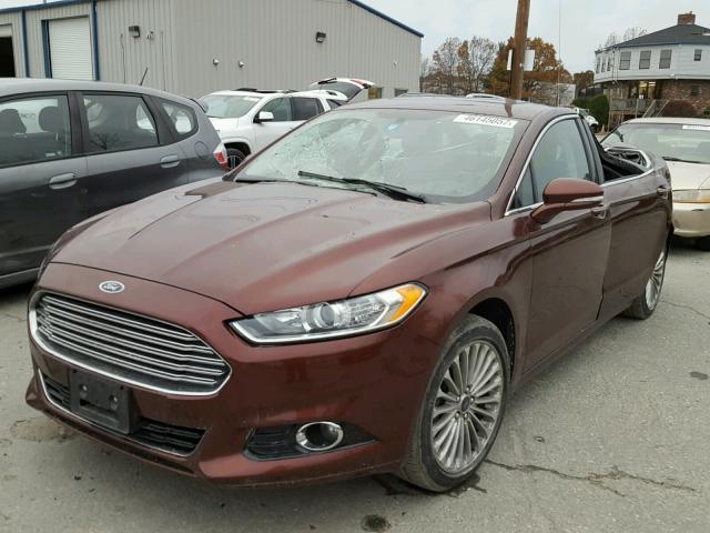 3FA6P0D92FR108052 - 2015 FORD FUSION TIT MAROON photo 2