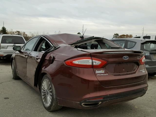 3FA6P0D92FR108052 - 2015 FORD FUSION TIT MAROON photo 3