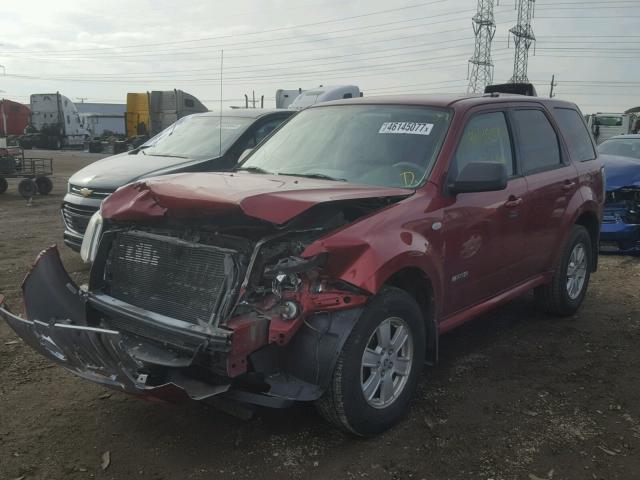 4M2CU91198KJ16417 - 2008 MERCURY MARINER MAROON photo 2