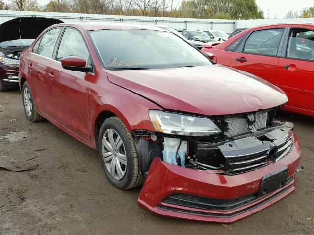 3VW2B7AJ1HM275935 - 2017 VOLKSWAGEN JETTA S RED photo 1