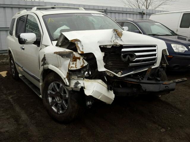 5N3AA08CX5N809597 - 2005 INFINITI QX56 WHITE photo 1