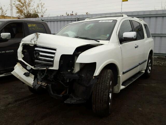 5N3AA08CX5N809597 - 2005 INFINITI QX56 WHITE photo 2