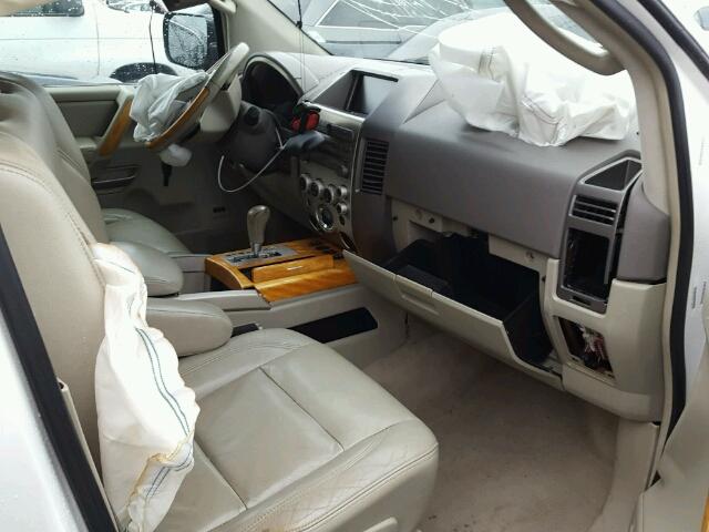 5N3AA08CX5N809597 - 2005 INFINITI QX56 WHITE photo 5