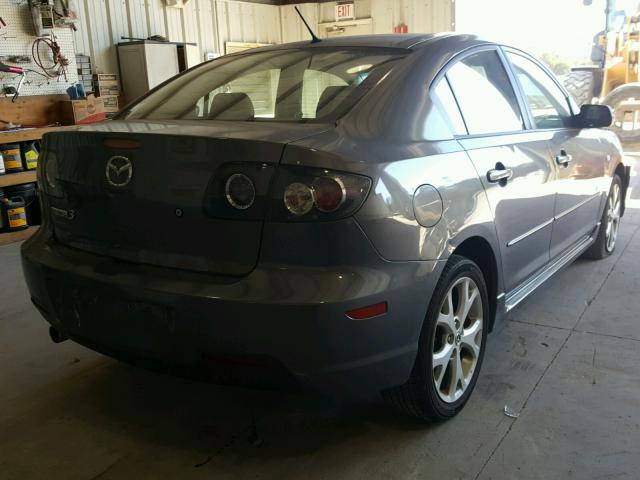 JM1BK324981823004 - 2008 MAZDA 3 S GRAY photo 4