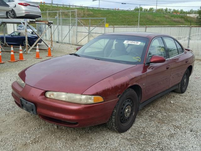 1G3WS52H5YF304616 - 2000 OLDSMOBILE INTRIGUE G RED photo 2