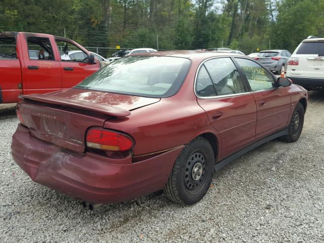 1G3WS52H5YF304616 - 2000 OLDSMOBILE INTRIGUE G RED photo 4