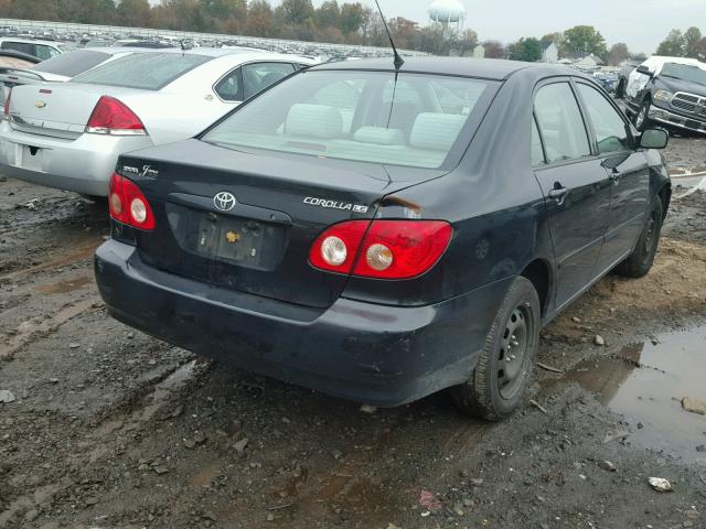 2T1BR32E78C900369 - 2008 TOYOTA COROLLA CE BLACK photo 4