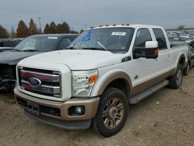 1FT7W2BTXBEA62284 - 2011 FORD F250 SUPER WHITE photo 2