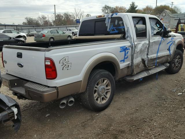 1FT7W2BTXBEA62284 - 2011 FORD F250 SUPER WHITE photo 4