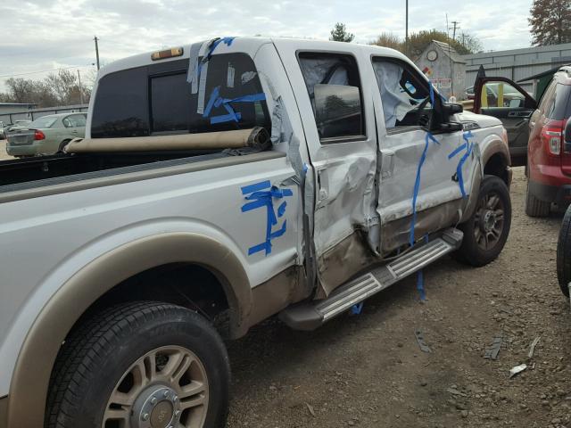 1FT7W2BTXBEA62284 - 2011 FORD F250 SUPER WHITE photo 9