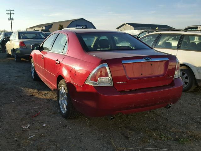 3FAFP08186R113048 - 2006 FORD FUSION SEL RED photo 3