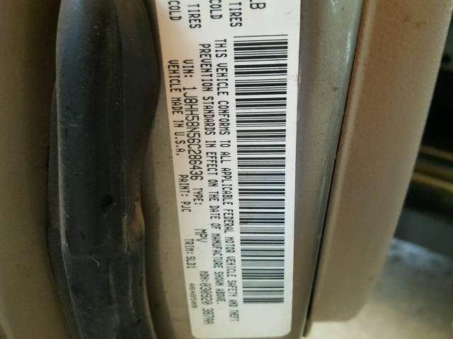 1J8HH58N56C286436 - 2006 JEEP COMMANDER Gümüş foto 10