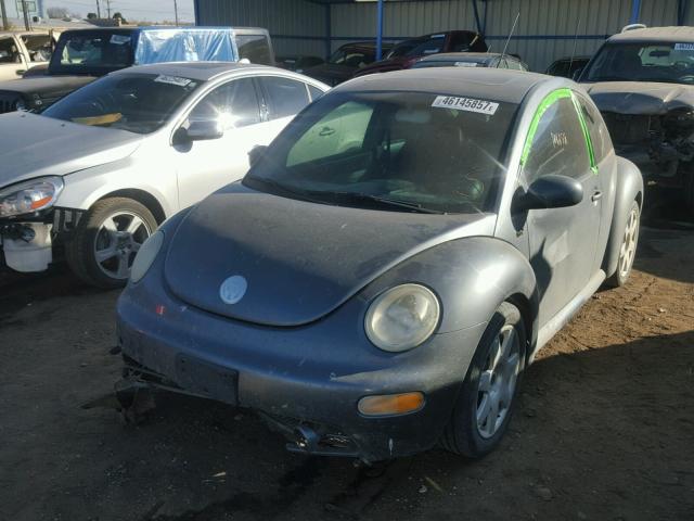 3VWDD21C03M413187 - 2003 VOLKSWAGEN NEW BEETLE GRAY photo 2