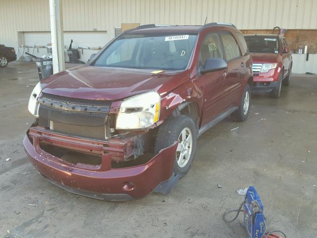 2CNDL23F876101501 - 2007 CHEVROLET EQUINOX LS RED photo 2