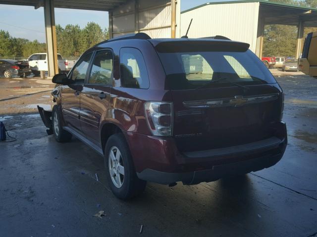 2CNDL23F876101501 - 2007 CHEVROLET EQUINOX LS RED photo 3