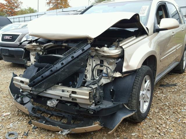 2CNDL63F166110076 - 2006 CHEVROLET EQUINOX GOLD photo 9