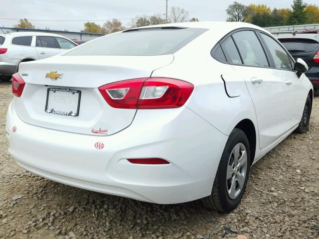 1G1BC5SM9H7225154 - 2017 CHEVROLET CRUZE LS WHITE photo 4