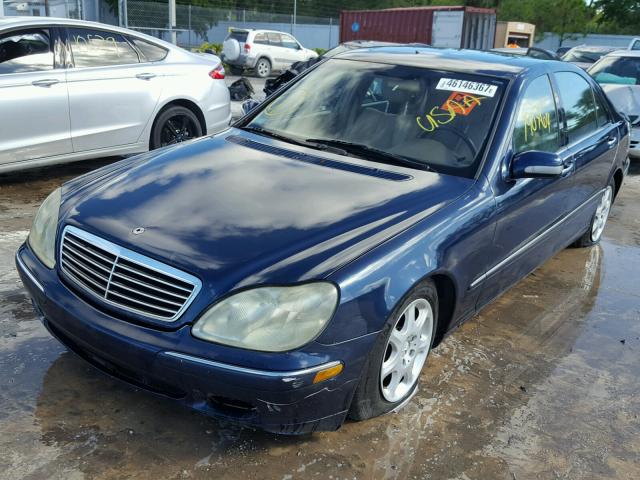 WDBNG70J6YA110378 - 2000 MERCEDES-BENZ S 430 BLUE photo 2