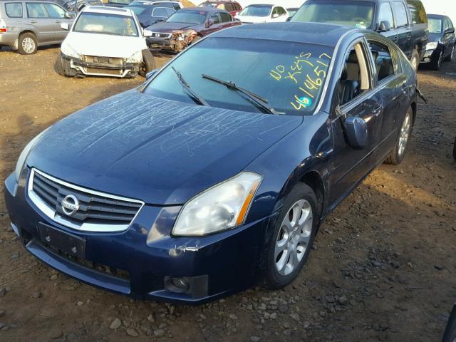 1N4BA41E18C818537 - 2008 NISSAN MAXIMA SE BLUE photo 2