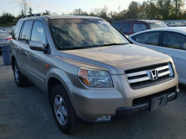 2HKYF18556H550927 - 2006 HONDA PILOT EX TAN photo 1