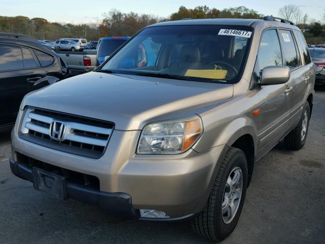 2HKYF18556H550927 - 2006 HONDA PILOT EX TAN photo 2