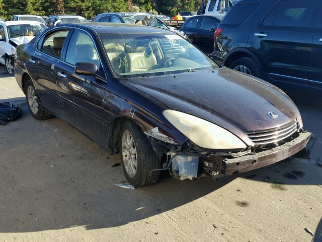 JTHBF30G730134660 - 2003 LEXUS ES 300 BURGUNDY photo 1