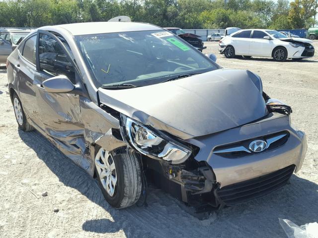 KMHCT4AE4EU697979 - 2014 HYUNDAI ACCENT BROWN photo 1