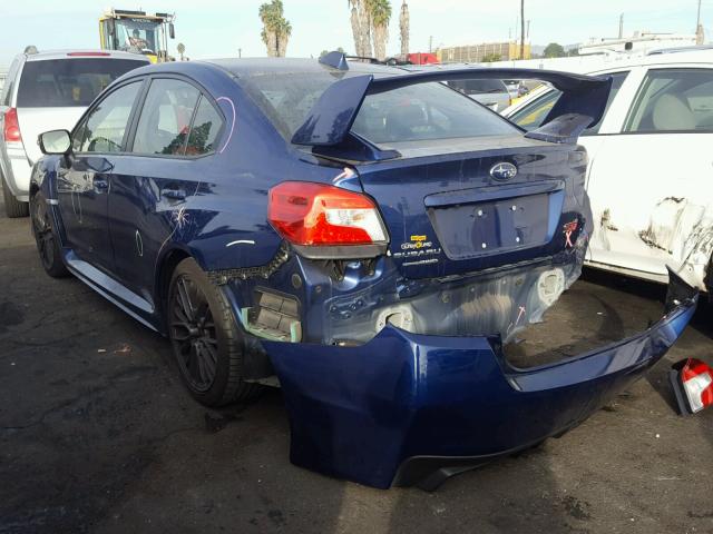 JF1VA2L65F9836380 - 2015 SUBARU WRX STI BLUE photo 3