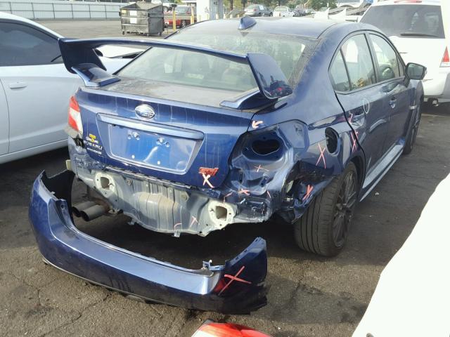 JF1VA2L65F9836380 - 2015 SUBARU WRX STI BLUE photo 4