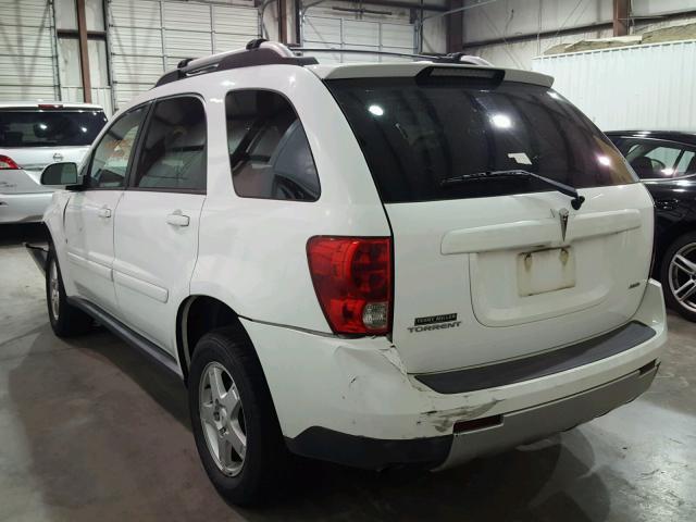 2CKDL73F866057895 - 2006 PONTIAC TORRENT WHITE photo 3