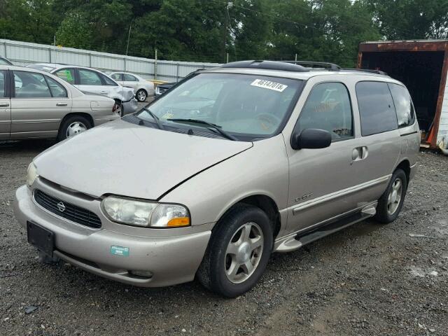 4N2XN11T9YD833618 - 2000 NISSAN QUEST SE TAN photo 2