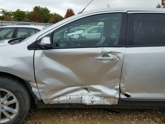 2FMDK3JC1DBE32764 - 2013 FORD EDGE SEL SILVER photo 9