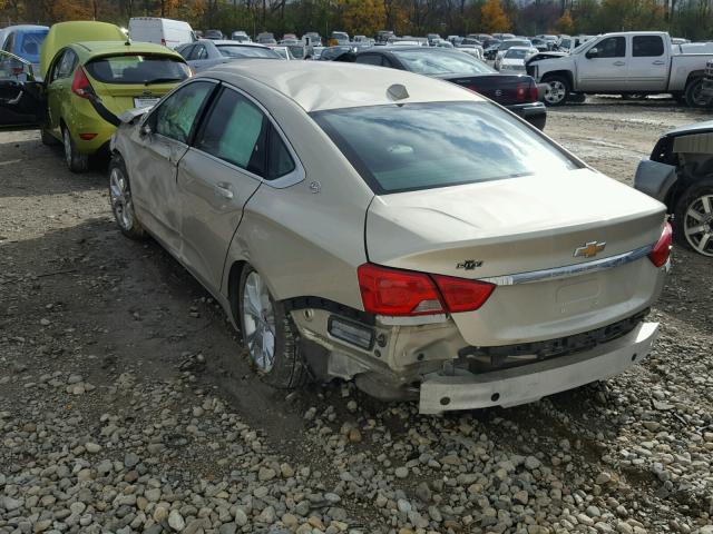 2G1115SL5E9183925 - 2014 CHEVROLET IMPALA LT TAN photo 3