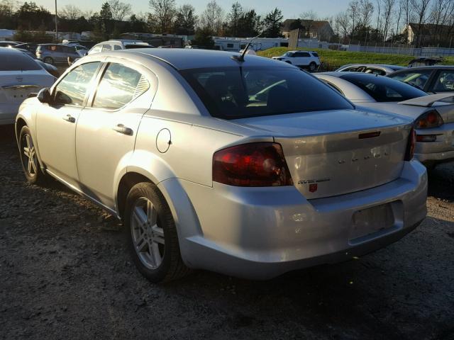 1B3BD1FB2BN531705 - 2011 DODGE AVENGER MA SILVER photo 3