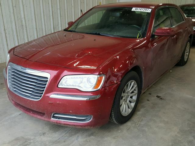 2C3CCAAG5DH569051 - 2013 CHRYSLER 300 BURGUNDY photo 2