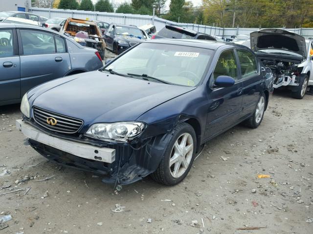 JNKDA31A72T023749 - 2002 INFINITI I35 BLUE photo 2