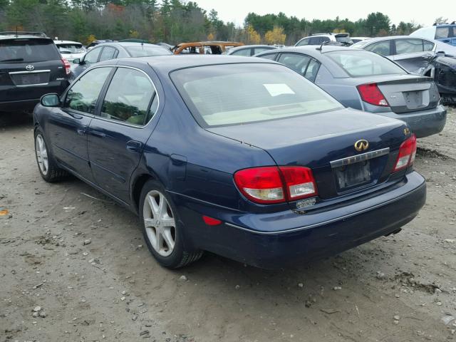 JNKDA31A72T023749 - 2002 INFINITI I35 BLUE photo 3