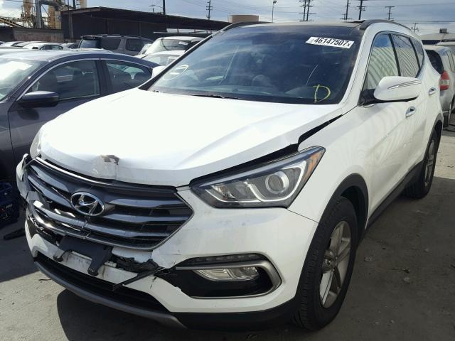 5XYZU3LB2HG387697 - 2017 HYUNDAI SANTA FE S WHITE photo 2