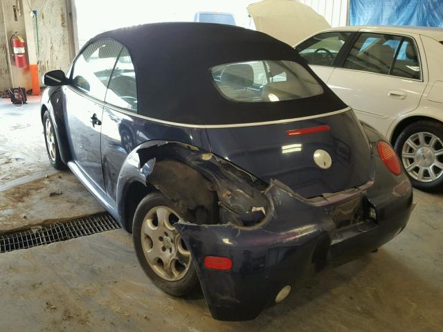 3VWCK21Y23M303724 - 2003 VOLKSWAGEN NEW BEETLE 蓝色 照片 3
