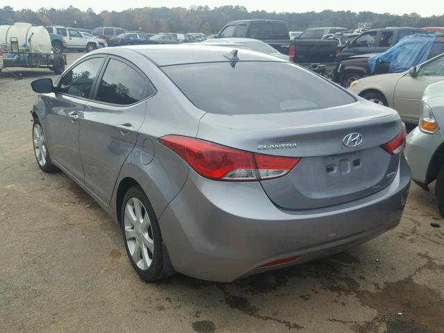 KMHDH4AE8DU943243 - 2013 HYUNDAI ELANTRA GL GRAY photo 3