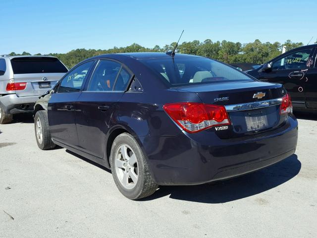 1G1PC5SBXE7412502 - 2014 CHEVROLET CRUZE LT BLUE photo 3