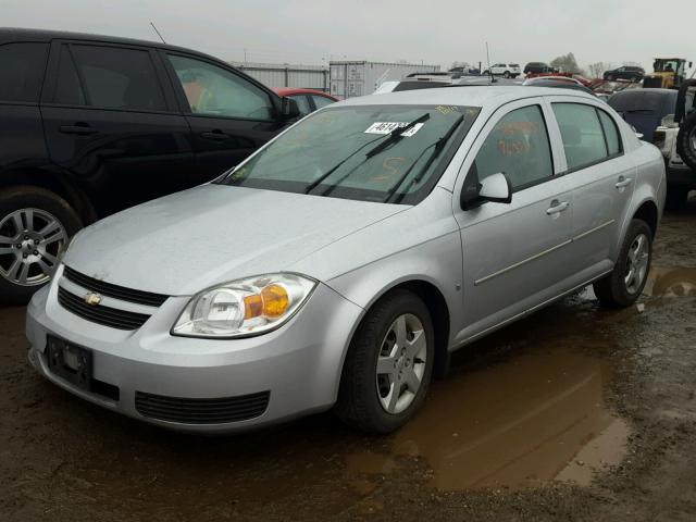 1G1AL55F177237127 - 2007 CHEVROLET COBALT LT SILVER photo 2