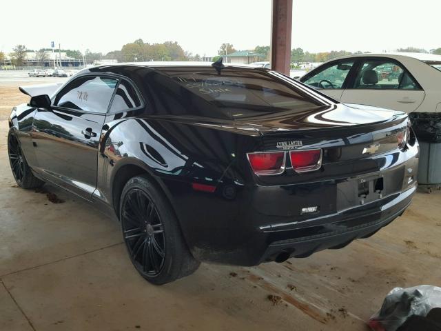 2G1FC1EVXA9158311 - 2010 CHEVROLET CAMARO LT BLACK photo 3