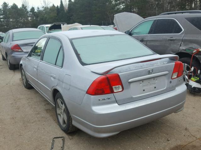 JHMES26745S001467 - 2005 HONDA CIVIC SILVER photo 3