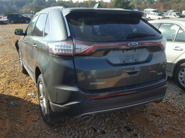 2FMTK3J87FBB25044 - 2015 FORD EDGE SEL GRAY photo 3