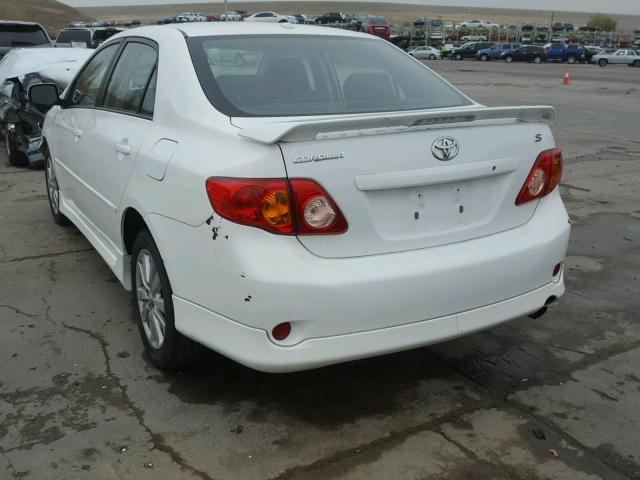 1NXBU4EE9AZ323820 - 2010 TOYOTA COROLLA BA WHITE photo 3